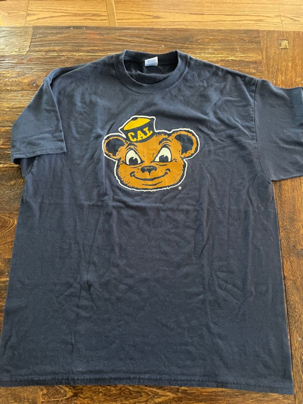 Cal Bears Navy T-Shirt with Golden Bear Mascot